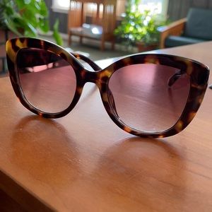 Nine West Tortoiseshell Cat Eye Style Sunglasses